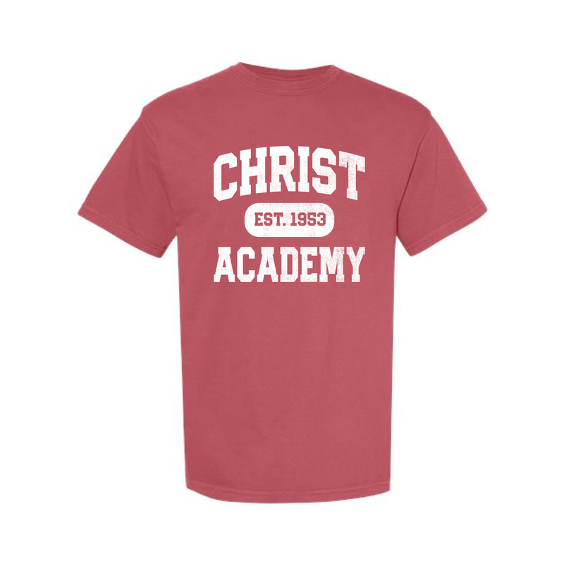 The Collegiate Christ Academy | Adult Crimson Tee