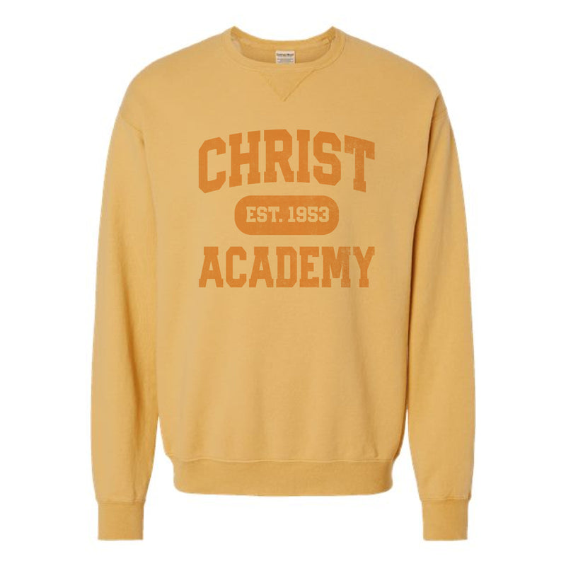 The Collegiate Christ Academy | Adult Artisan Gold Crewneck Sweatshirt