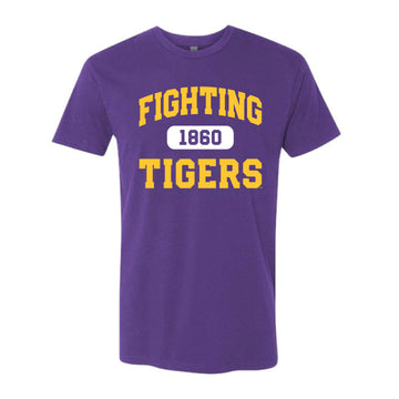 The Collegiate Fightin' TIgers | Washed Purple Rush Tee