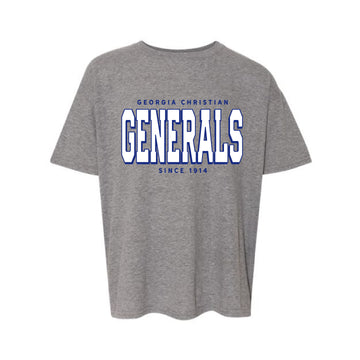 The Collegiate Generals Est. | Youth Graphite Heather Tee