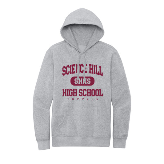 The Collegiate Science Hill | Adult Light Heather Grey Fleece Hoodie