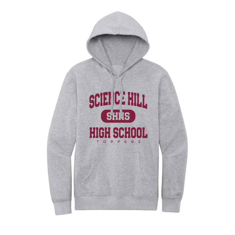 The Collegiate Science Hill | Adult Light Heather Grey Fleece Hoodie