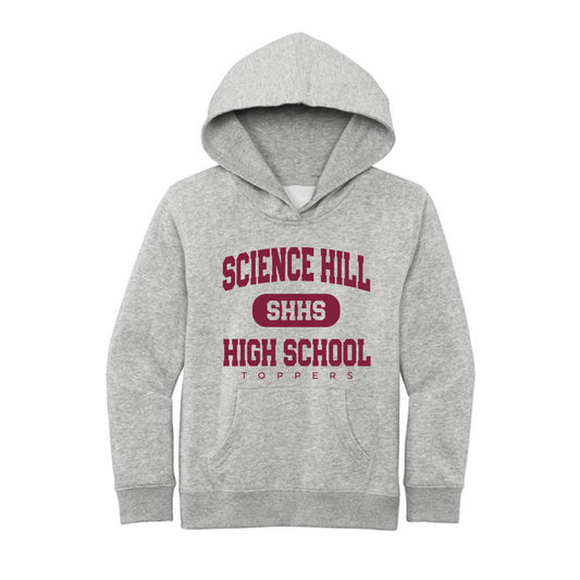 The Collegiate Science Hill | Youth Light Heather Grey Fleece Hoodie