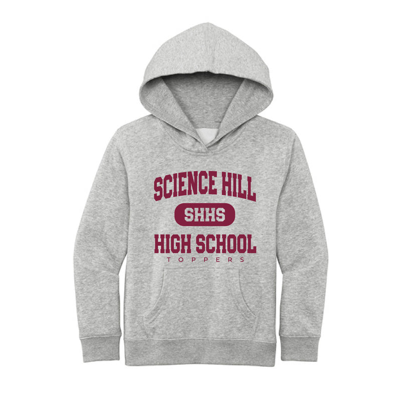 The Collegiate Science Hill | Youth Light Heather Grey Fleece Hoodie