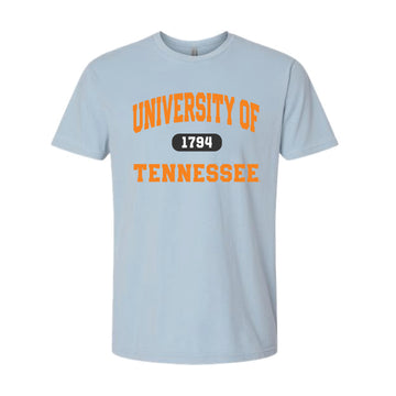 The Collegiate University of Tennessee | Washed Stonewash Denim Tee