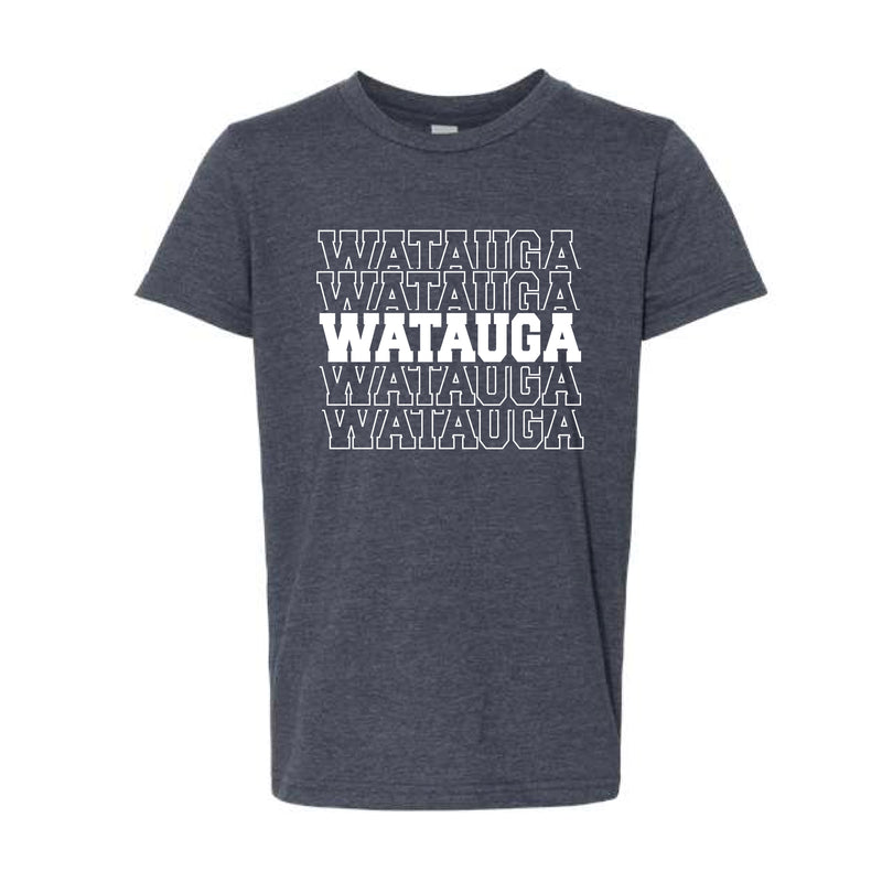 The Collegiate Watauga Repeat | Heather Navy Youth Tee