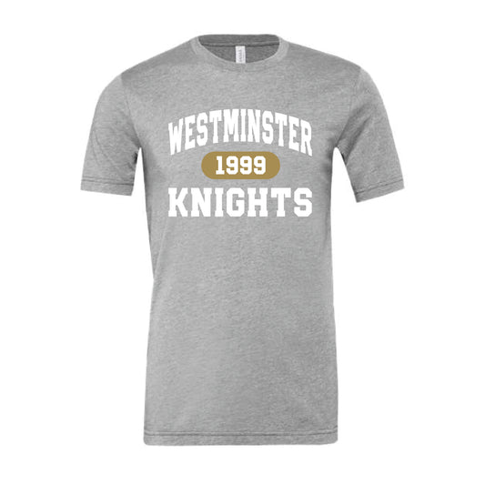 The Collegiate Westminster Est. | Adult Athletic Heather Tee