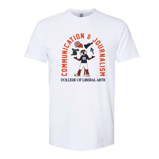 The Communication & Journalism Arch | White Tee