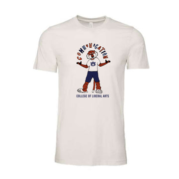 The Communications Aubie | Vintage White Tee