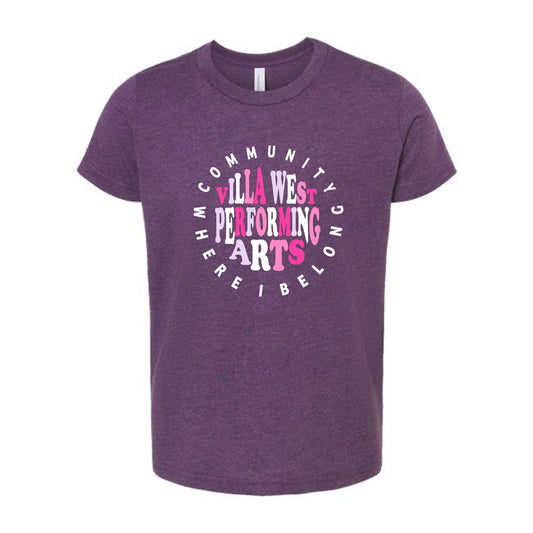 The Community Circle | Heather Team Purple Youth Tee