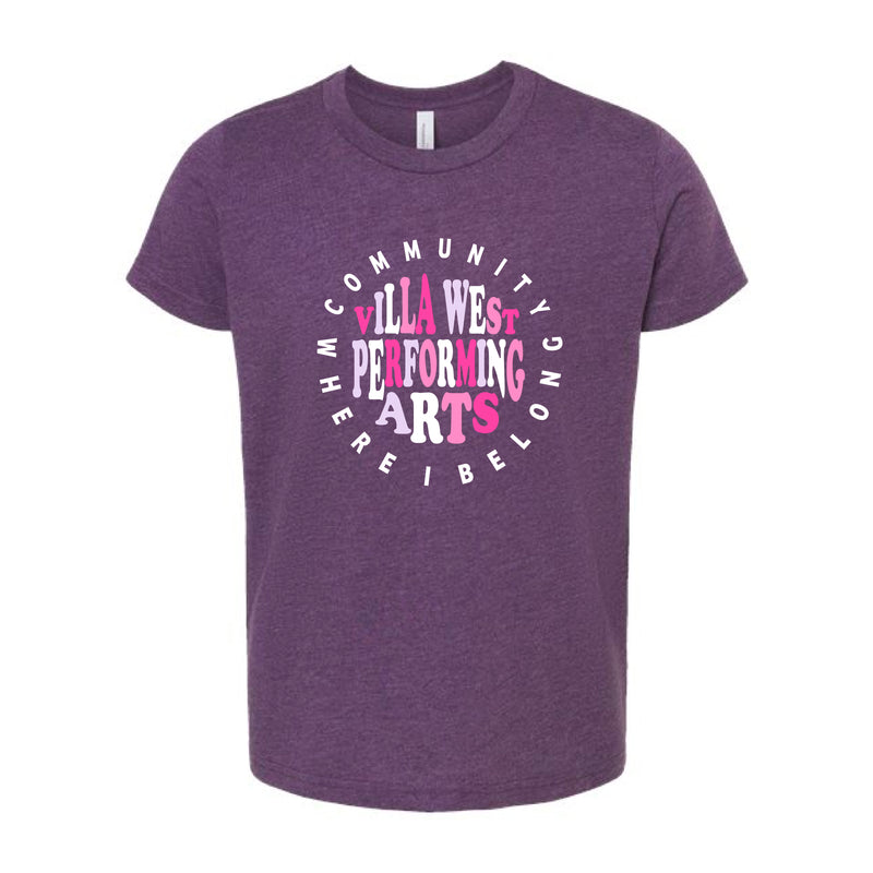 The Community Circle | Heather Team Purple Youth Tee