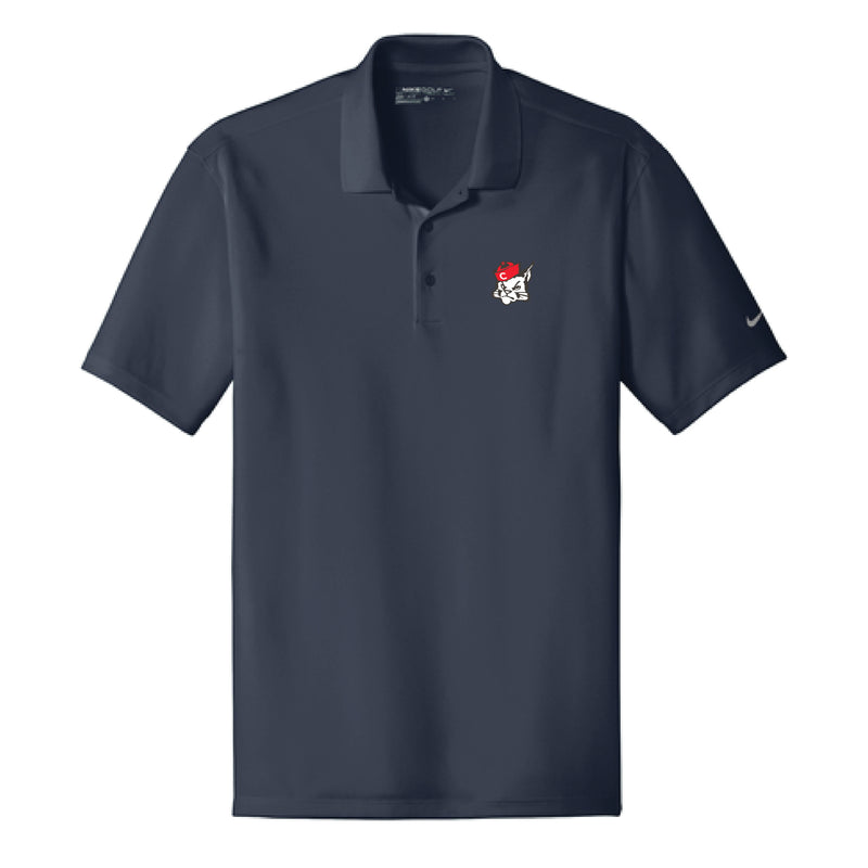 The Cougar Face Logo | Embroidered Nike Adult Navy Dri-fit Polo
