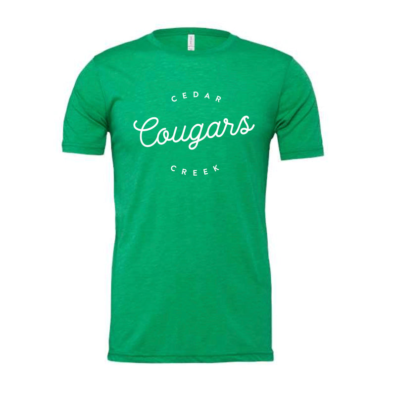 The Cougars Script Circle | Heather Kelly Tee