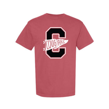 The Cougars Flag | Adult Crimson Tee
