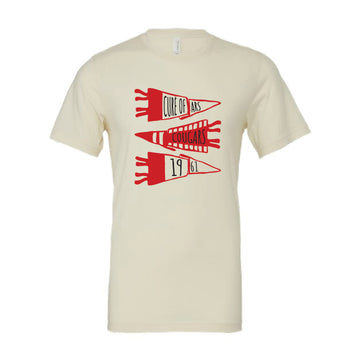 The Cougars Flags | Adult Natural Tee