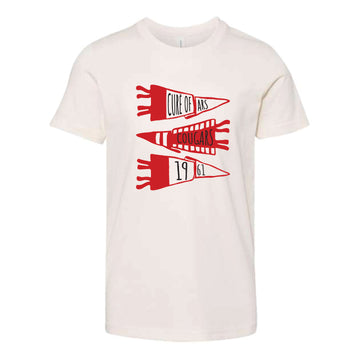 The Cougars Flags | Youth Natural Tee