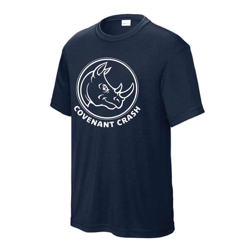 The Covenant Crash Circle | Youth True Navy Performance Tee