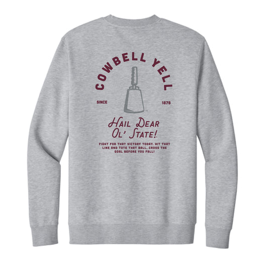 The Cowbell Yell Tradition | Light Heather Grey Sweatshirt