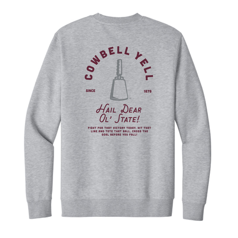 The Cowbell Yell Tradition | Light Heather Grey Sweatshirt