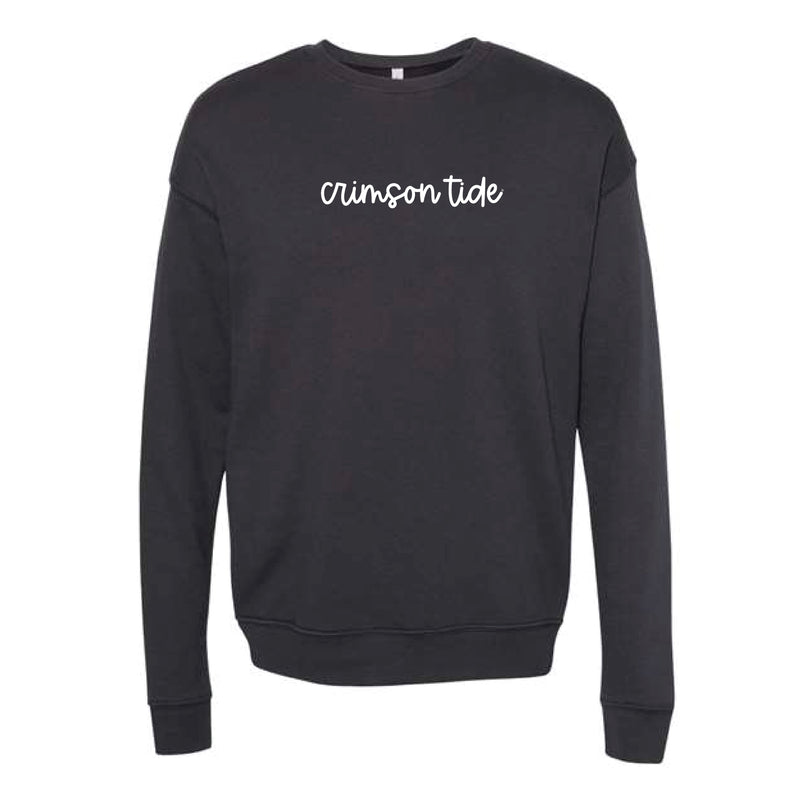 The Crimson Tide Cursive | DTG Dark Grey Sweatshirt