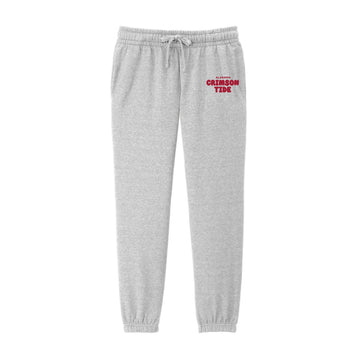 The Crimson Tide Puff  | Light Grey Heather Fleece Sweatpants