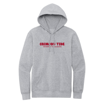 The Alabama Crimson Tide Puff | Youth Light Heather Grey Hoodie