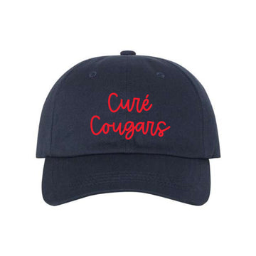 The Cure' Cougars Script | Embroidered Navy YP Dad Hat