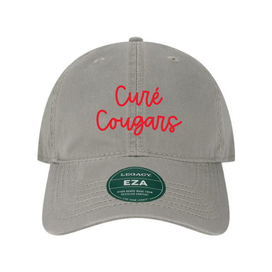 The Cure' Cougars Script | Embroidered Grey Legacy Dad Hat