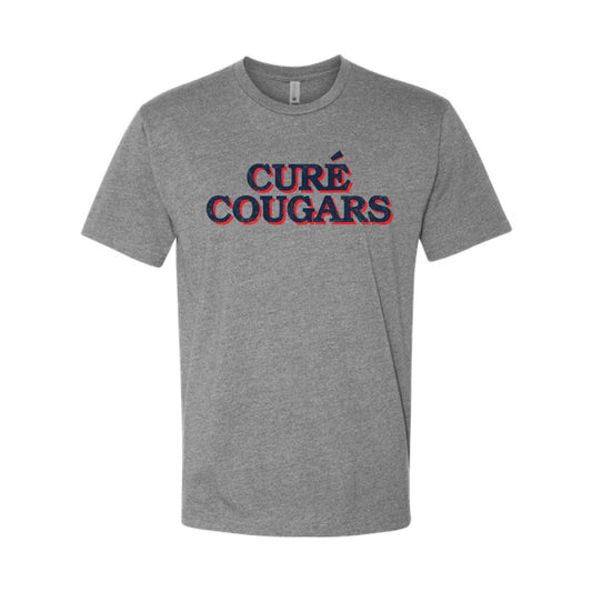 The Cure' Cougars Serif | Adult Dark Heather Grey Tee