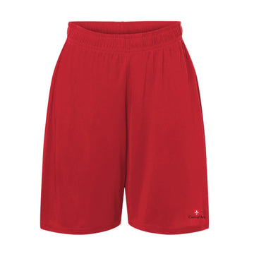 The Curé of Ars Logo | Red Youth Shorts