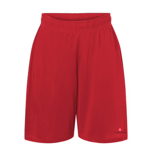 The Curé of Ars Logo | Red Youth Shorts