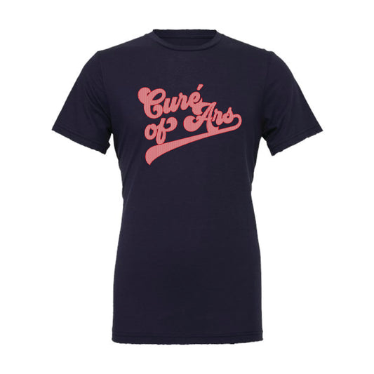 The Cure' of Ars Stripes | Youth Navy Tee