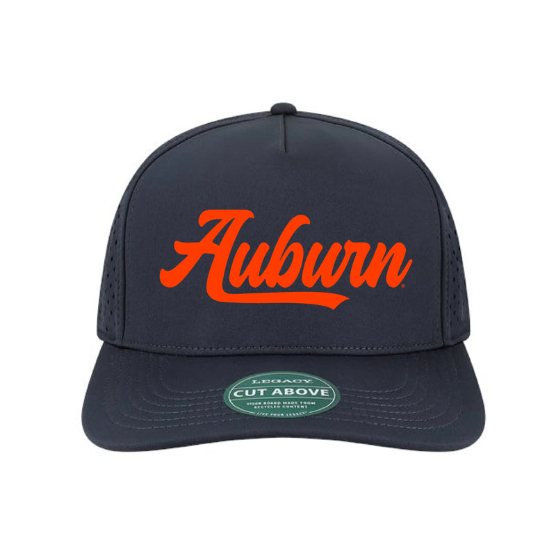 The Cursive Auburn Hat | Embroidered Navy Cap
