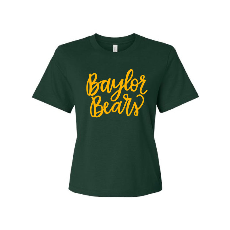 The Cursive Baylor Bears | Forest Tee