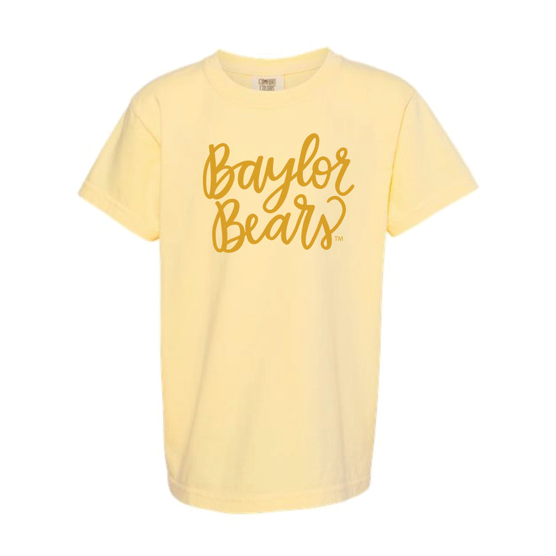 The Cursive Baylor Bears | Youth Butter Tee