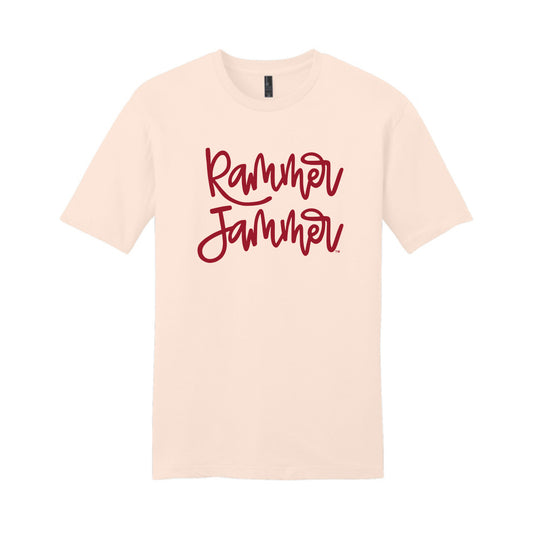 The Rammer Jammer Cursive | Cactus Rose Pink Tee
