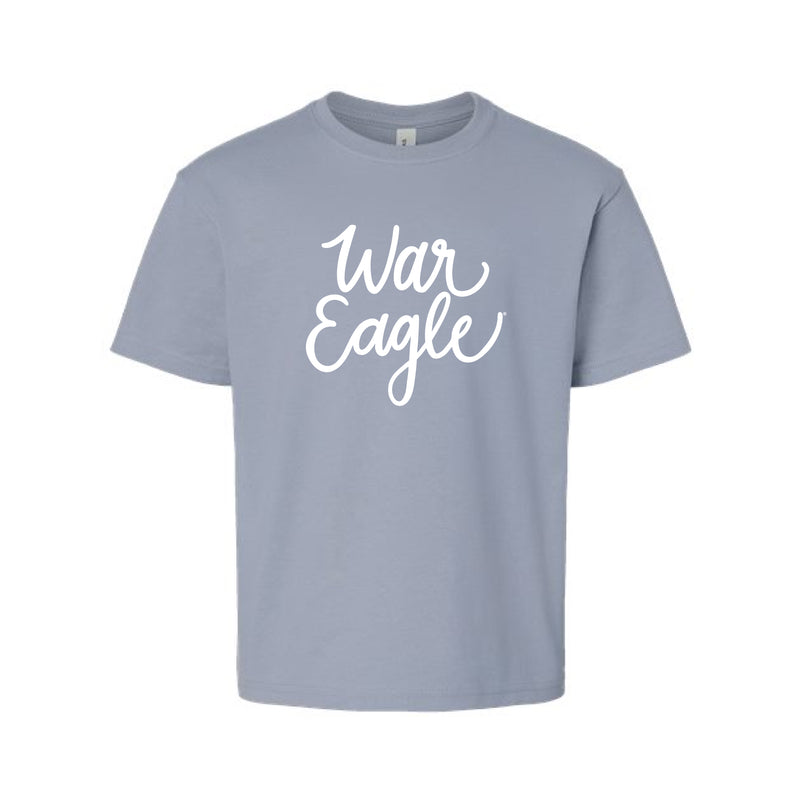 The Cursive War Eagle | Youth Vintage Denim Tee