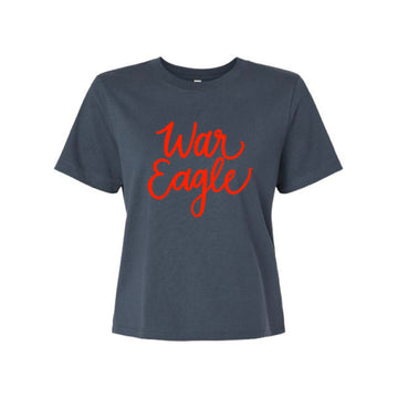 The Cursive War Eagle | Vintage Navy Tee