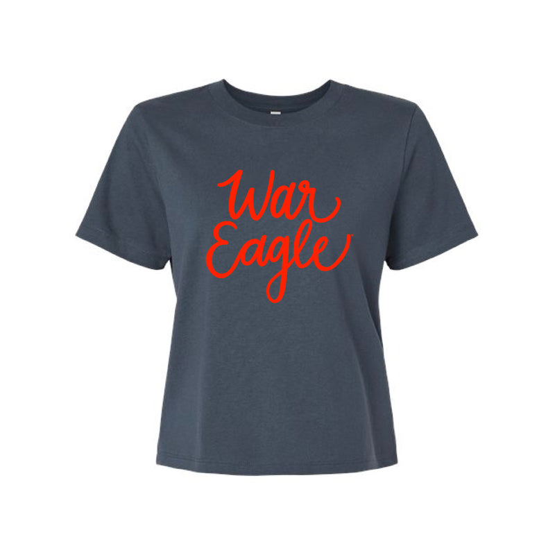 The Cursive War Eagle | Vintage Navy Tee