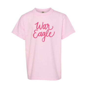 The Cursive War Eagle | Youth Blossom Tee