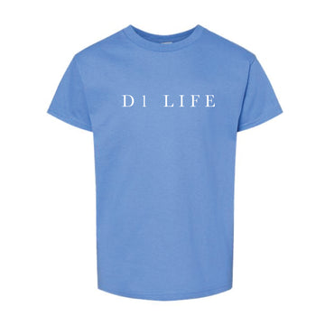 The D1 Life Serif | Carolina Blue Youth Tee