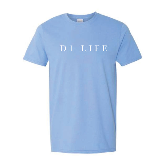 The D1 Life Serif | Carolina Blue Tee