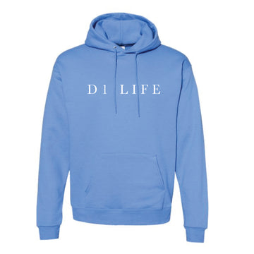 The D1 Life Serif | Carolina Blue Hooded Sweatshirt