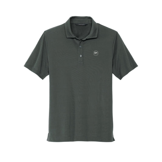 The D1 Logo | Embroidered Anchor Grey Men's Polo