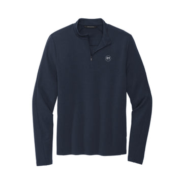 The D1 Logo | Embroidered Night Navy Men's 1/4 Zip Pullover