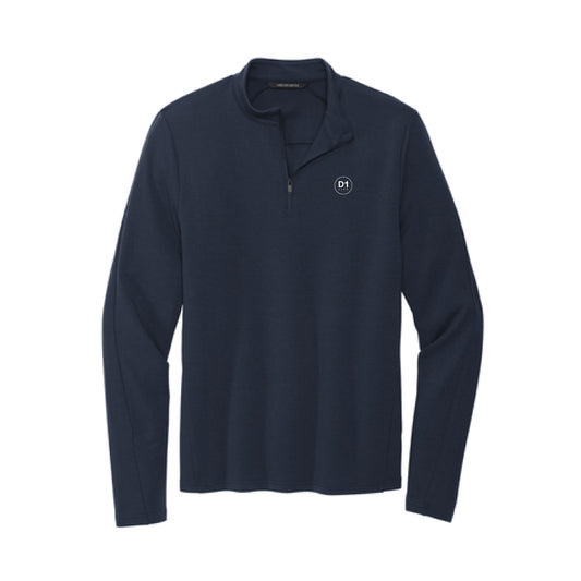 The D1 Logo | Embroidered Night Navy Men's 1/4 Zip Pullover