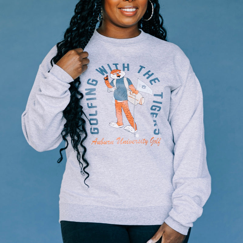 The Golfing With The Tigers | Grey Sweatshirt