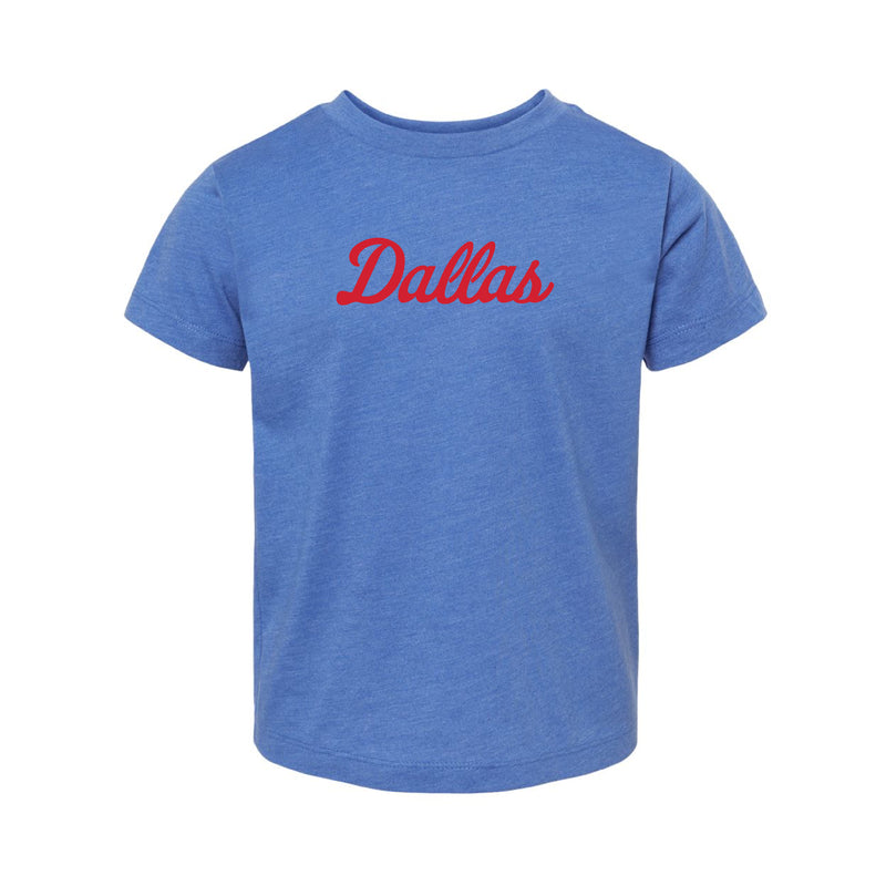 The Dallas Logo | Toddler Heather True Royal Tee