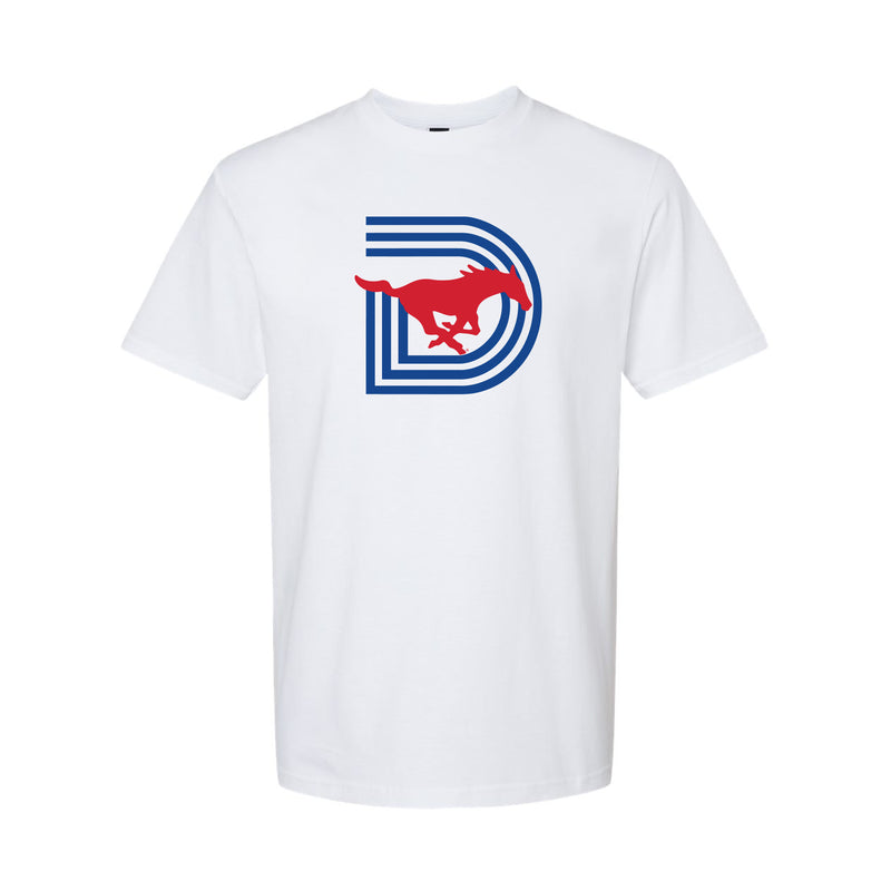 The D Mustangs Logo | White Tee