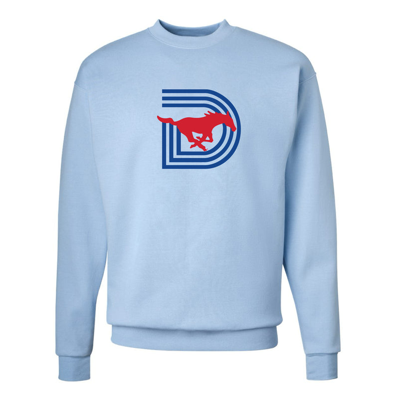 The D Mustangs Logo | Light Blue Sweatshirt